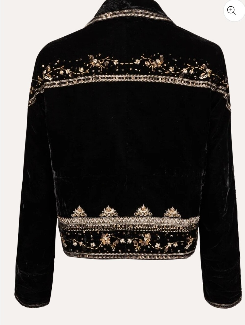 NWT Free People Western Maxxie Embellished Velvet Jacket XS - Picture 5 of 6